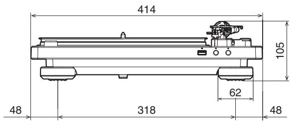 DENON DP450USB - Dimensions (unité : mm) - 3