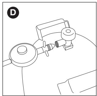 BARBECOOK BARBECUE GAZ SPRING 350 - Raccorder le tuyau et la bonbonne au détendeur - 4