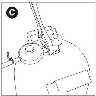 BARBECOOK BARBECUE GAZ SPRING 350 - Raccorder le tuyau et la bonbonne au détendeur - 3