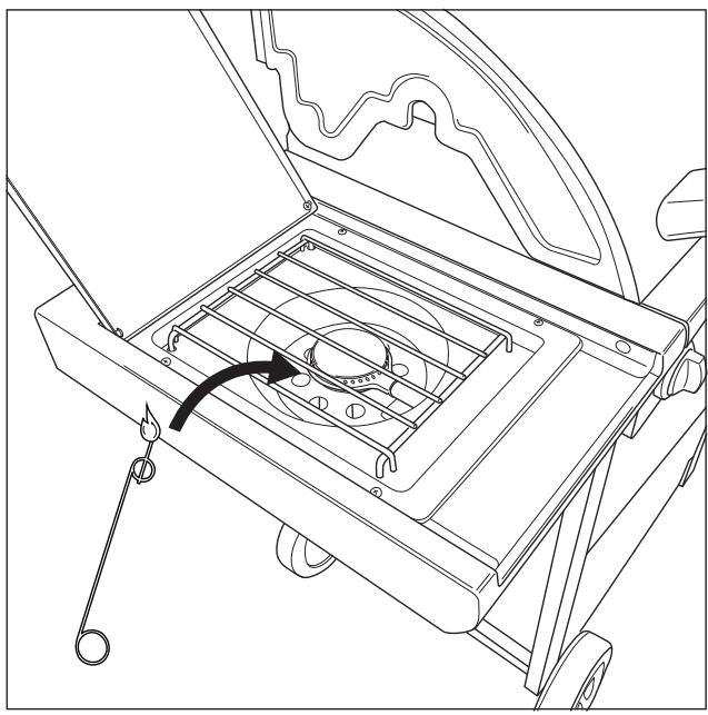 BARBECOOK BARBECUE GAZ SPRING 350 - UTILISATION D'UNE ALLUMETTE - 1