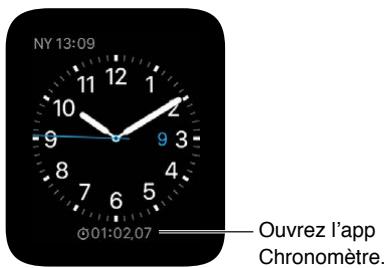 APPLE WATCH SPORT 38 ALU ROSE - Chronométrer des événements grâce au chronomètre - 8