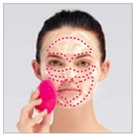 FOREO LUNA Mini 2 Sunflower Yellow - APPLIQUEZ VOTRE PRODUIT NETTOYANT - 1