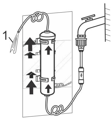 HISENSE SSP535NPC - Raccordement de l'alimentation d'eau à l'entrée du contrôle à eau - 2