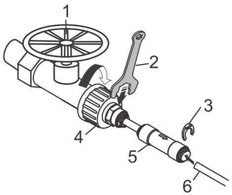 HISENSE SSP535NPC - Raccordement de l'alimentation d'eau à l'entrée du contrôle à eau - 1
