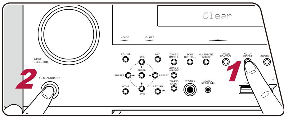 PIONEER VSX-LX505-S - Réinitialisation de l'appareil (ceci réinitialise les paramètres de cet apparéil sur leur valeur par défaut) - 1