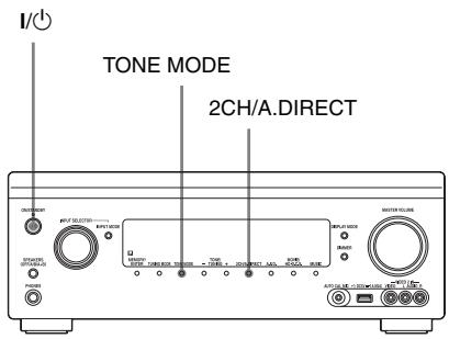 SONY STR-DA2800ES - Rétablir les paramètres par défaut définis en usine - 1