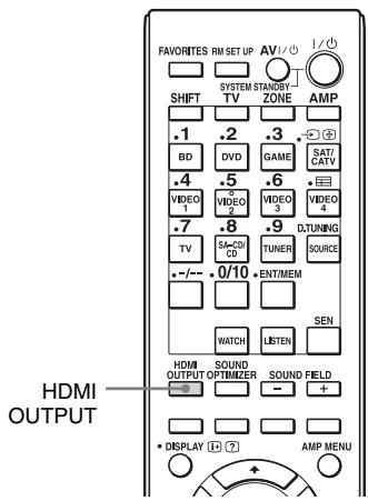 SONY STR-DA2800ES - Changement des écrans qui émettent les signaux video HDMI - 1
