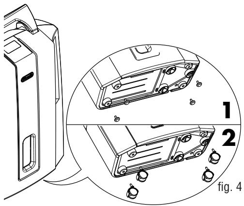 DELONGHI DES16W - Opération à effectuer pour appli-quer les roulettes - 2