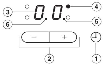 MIELE KM 5948 NOIR - Commande et affichage du timer - 1