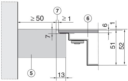 MIELE KM 5948 NOIR - Plan de travail en pierre naturelle - 1