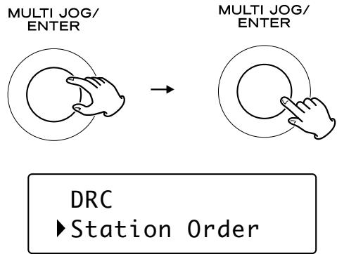 TEAC AG-H600NT B - Sélectionnez "Station Order". - 1