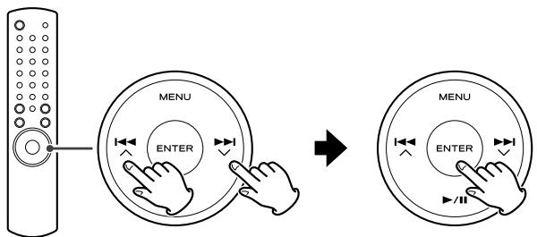 TEAC AG-H600NT B - Pour selectionner une option de menu - 1