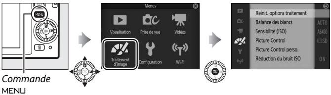 NIKON KITJ4 + 10-30 + SD16 - Menu Traitement d'image - 1
