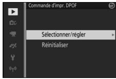 NIKON KITJ4 + 10-30 + SD16 - Création d'une commande d'impression DPOF : réglage d'impression - 1