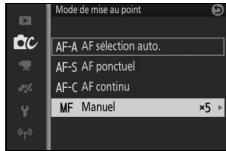 NIKON KITJ4 + 10-30 + SD16 - Sélectionnez la mise au point manuelle. - 1