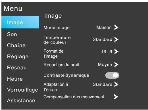PROLINE ULS50S90UHDC - Navigation dans les menus - 1