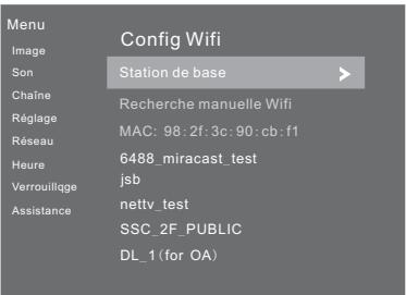 PROLINE ULS50S90UHDC - Configuration du réseau sans fil - 2