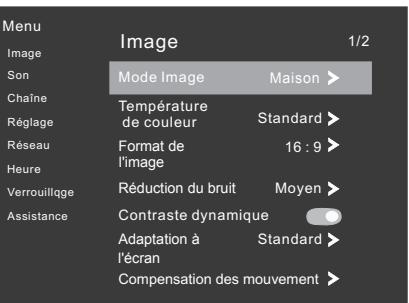 PROLINE ULS50S90UHDC - Configuration du menu Son - 1