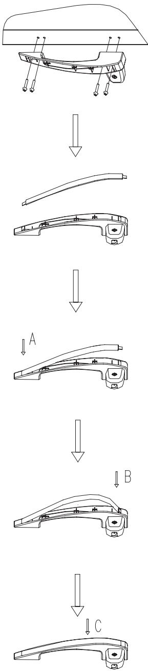 SURFLINE CC550CF605CC850 - Installation manual for handle Installation de la poignée - 1