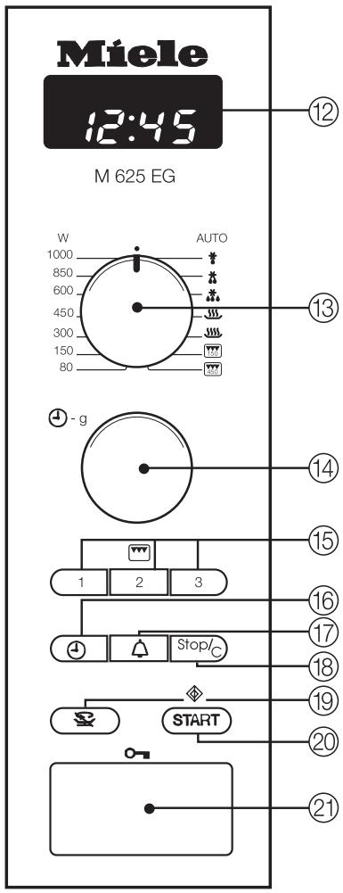 MIELE M625-1E6 - Bandeau de commande - 1