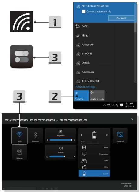 MSIPC P65 CREAT 8RE-018FR - ▶ Connexion sans-fil - 2