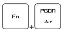MSIPC P65 CREAT 8RE-018FR - Réglage de l'intensité du rétroéclairage du clavier (en option) - 2
