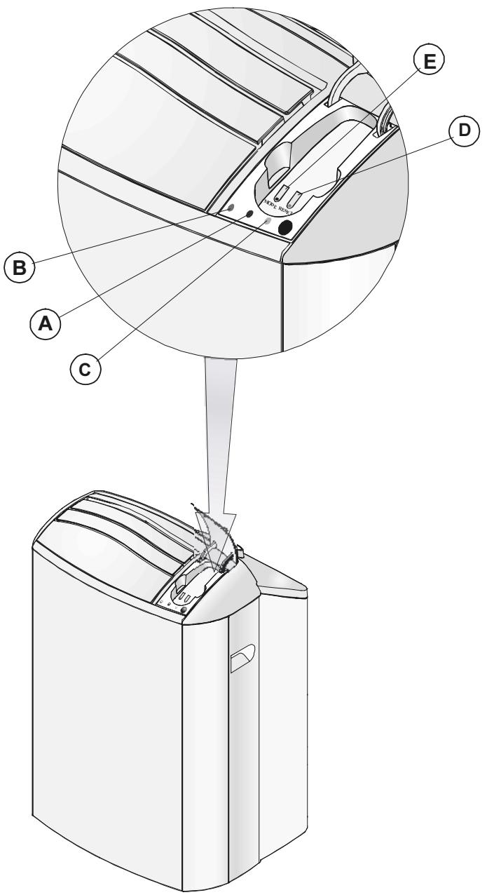 AIRWELL AELIA N11 CDCQ - TOUCHE REFROIDISSEMENT / CHAUFFAGE / MARCHE / ARRET - 1