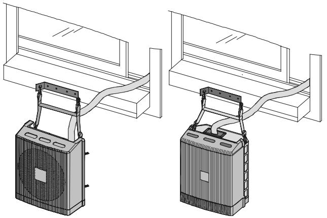 AIRWELL AELIA N11 CDCQ - INSTALLATION DE L'UNITE EXTERIEURE (Voir fig. 6, 7, 8) - 1