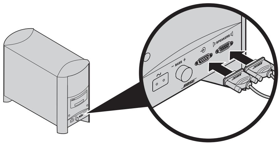 BOSER CINEMATE15 - Étape 4 : Branchement de la barre sonore au module Acoustimass® - 1