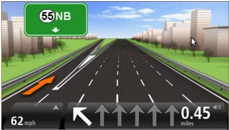 TOMTOM VIA 135 M EU45 - Guidage avancé sur changement de voie - 1