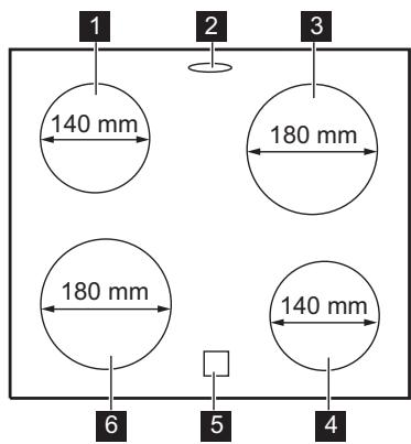 DARTY FCV65091XA - Description de la table de cuisson - 1