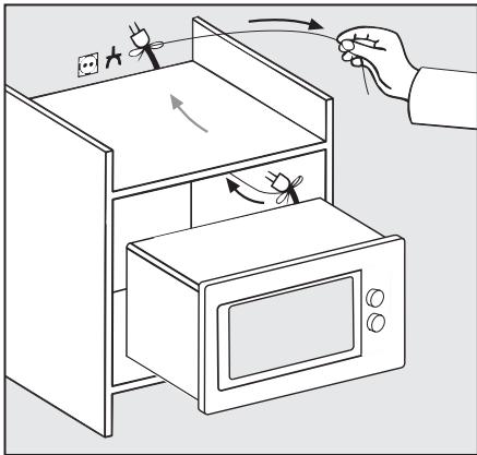 MIELE M 8161 BL - Hauteur de niche 350 mm - 1