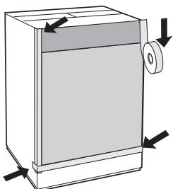 HOTPOINT WDHL75148EU - Accessoires montage porte (Fig. 1-2-3-4-5). - 11
