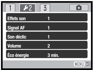 KONICA MINOLTA DiMAGE X50 - NAVIGATION DANS LE MENU RÉGLAGES - 5