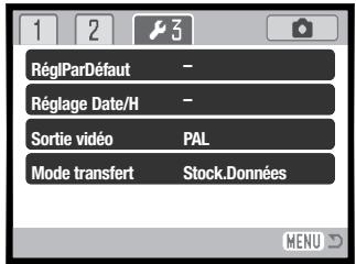 KONICA MINOLTA DiMAGE X50 - NAVIGATION DANS LE MENU RÉGLAGES - 6