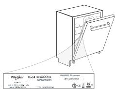 WHIRLPOOL WDBO3T341PX - Firmenrichtlinien, Standarddokumentation, Ersatzteilbestellung und zusätzliche Produktinformationen finden Sie unter: - 1