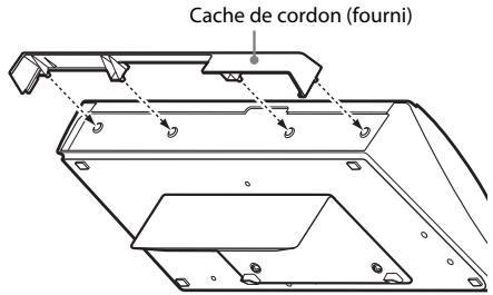 SONY BDV-NF620 - Fixation du cache du cordon à l'unité - 1