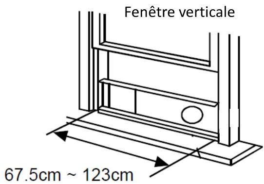 AERIAN AAC12KONNECT - Installer le tuyau d'évacuation sur la barre coulissant de fenêtre - 4
