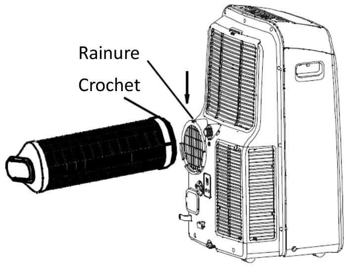 AERIAN AAC12KONNECT - Installation du tuyau d'évacuation - 3