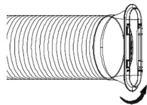 AERIAN AAC12KONNECT - Installation du tuyau d'évacuation - 2