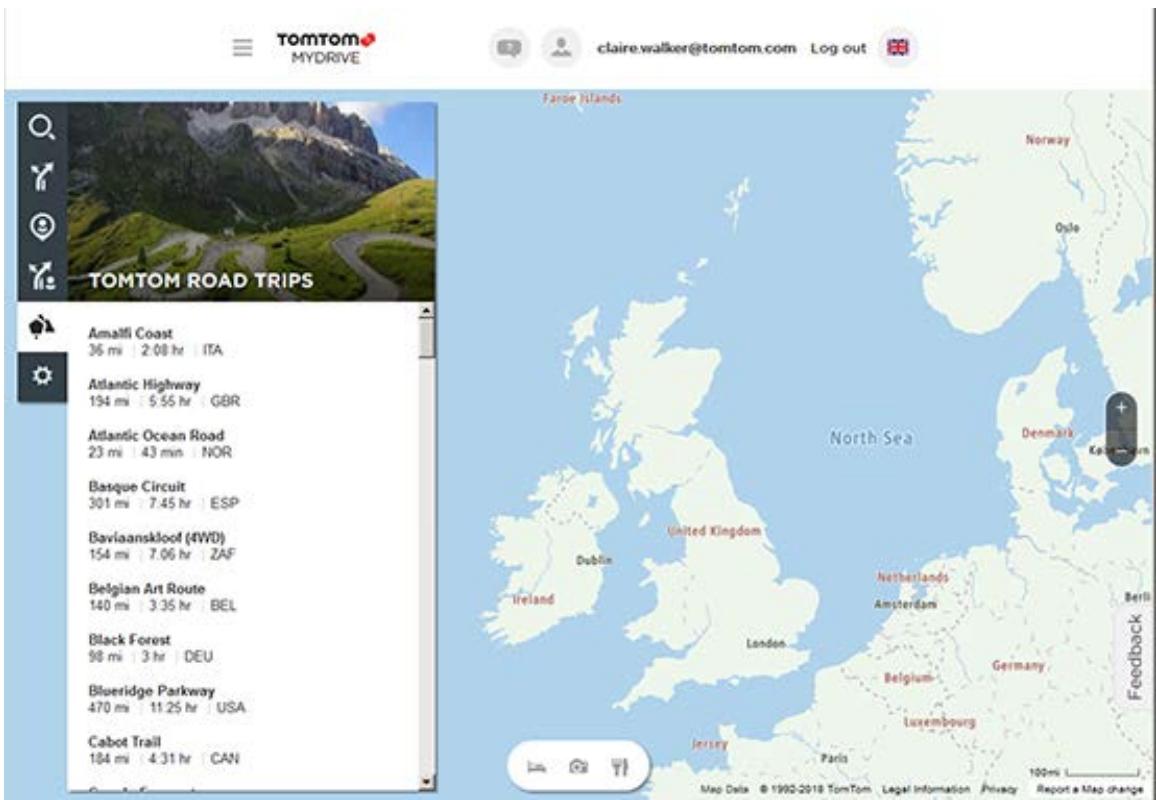 TOMTOM GPSGOESSENTIAL6EUROPE49PAYS - Envoyer un parcours à votre TomTom GO ESSENTIAL à partir de la collection Road Trips - 1