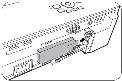 BENQ HCTK700 - Installer le dongle Diffusion media HDMI QS01 (Optionnel) - 5