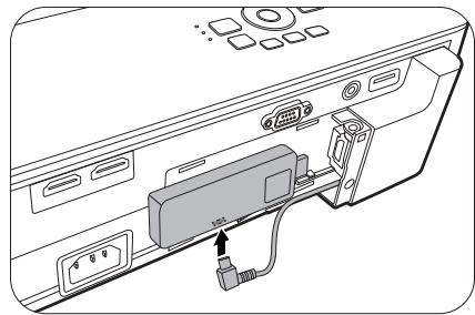 BENQ HCTK700 - Installer le dongle Diffusion media HDMI QS01 (Optionnel) - 3