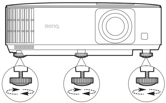 BENQ HCTK700 - Ajustement de l'angle de projection - 1