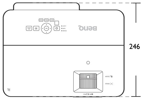 BENQ HCTK700 - Dimensions - 1