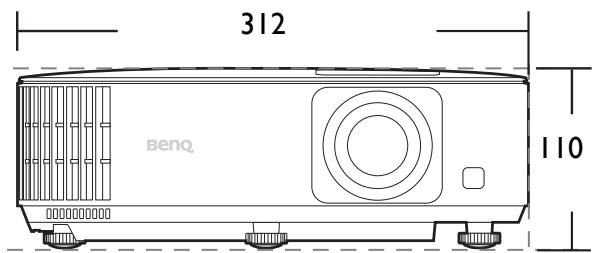 BENQ HCTK700 - Dimensions - 2