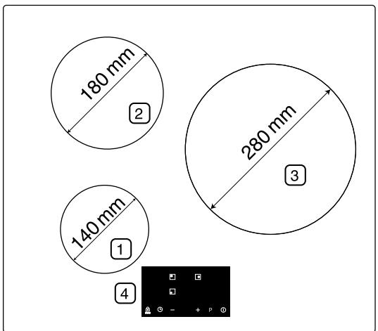 SAMSUNG Z63M3NM1BB/UR - Zones de cuisson - 1