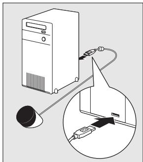 PHILIPS SRM 5100 - Connexion du récepteur (seulément pour les PC) - 1