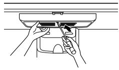 LG-GOLDSTAR GR-F2181JVKA - Pour changer l'ampoule d'éclairage du réfrigérateur: - 1