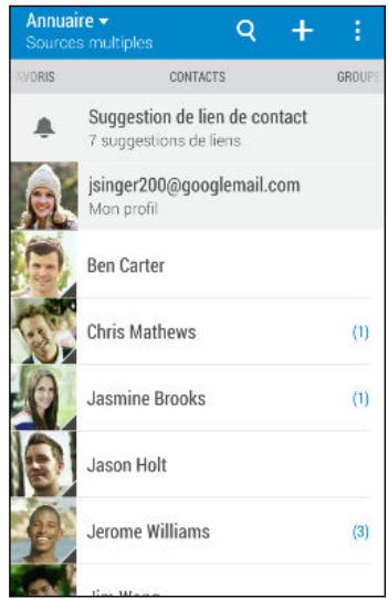 HTC ONE MINI 2 GREY - Votre liste de contacts - 1